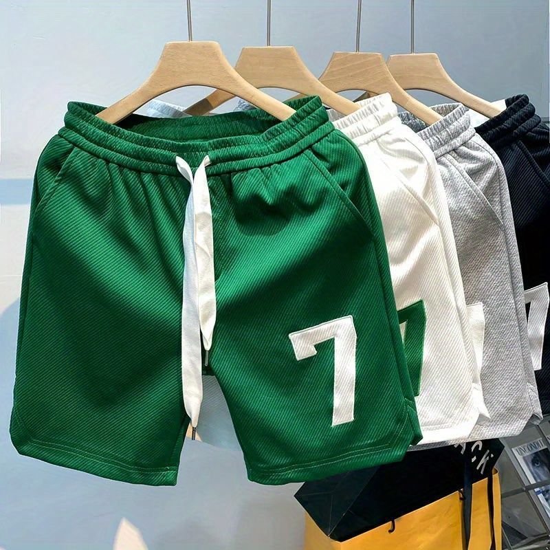 Men's Clothing Embroidered basketball shorts men's summer thin loose sports shorts ins all-match casual pants