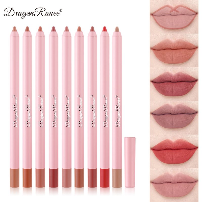 Waterproof Matte Lip Liner Pencil In Brownish-Pink Shade - Long-Lasting, Plumping & Foaming Formula For Precise Lip Contouring