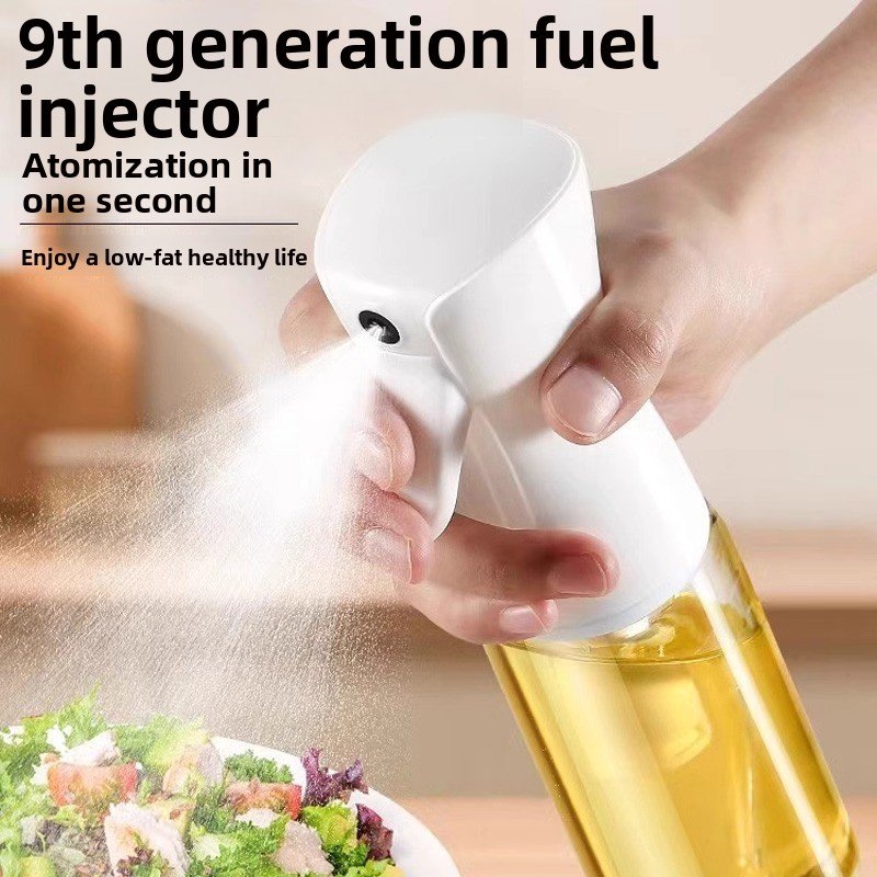 Oil Spray Bottle Spray Type Household Kitchen Spray Olive Oil BBQ Control Fat Reducing Glass Oil Spray Pot