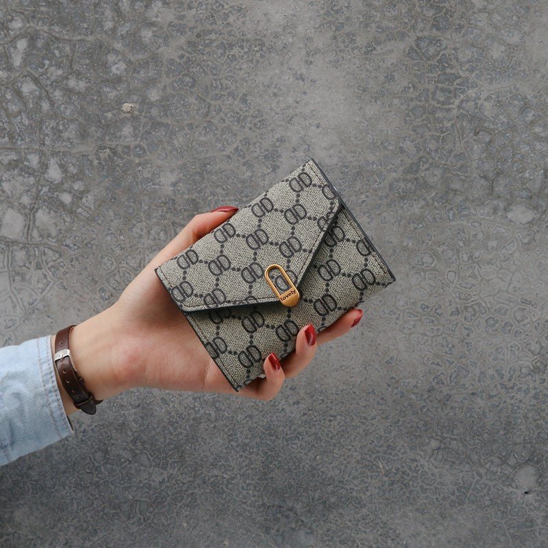 INS New Simple Short 30% Discount Small Wallet Women's Change Bag Card Wrap Clip Fashion