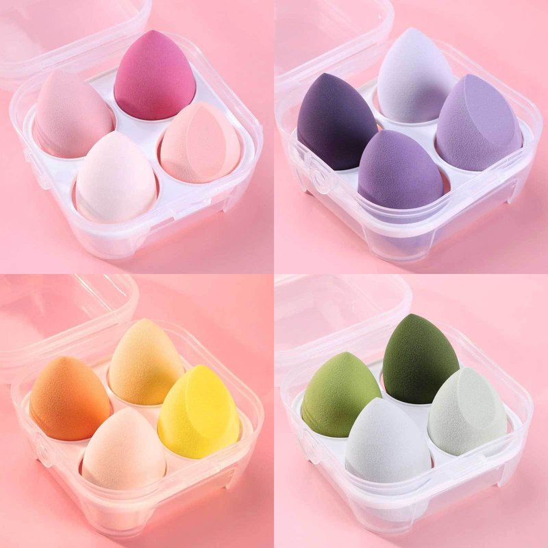 Cotton Pads Beauty Egg Egg Box Internet Celebrity Gradient Sponge Air Cushion Powder Puff Makeup Tool Genuine Dry And Wet Dual Use