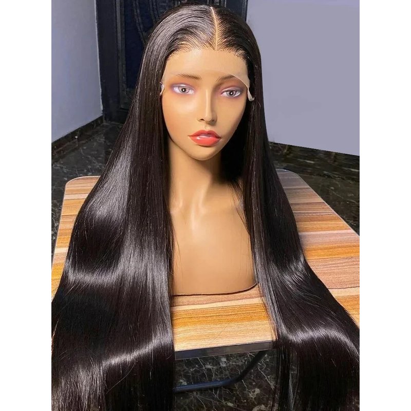 hot selling 30 Inch 13x4 Bone Straight Front 360 Full Human Hair Wigs For Women 13x6 Hd Brazilian Pre Plucked Lace Frontal Wig