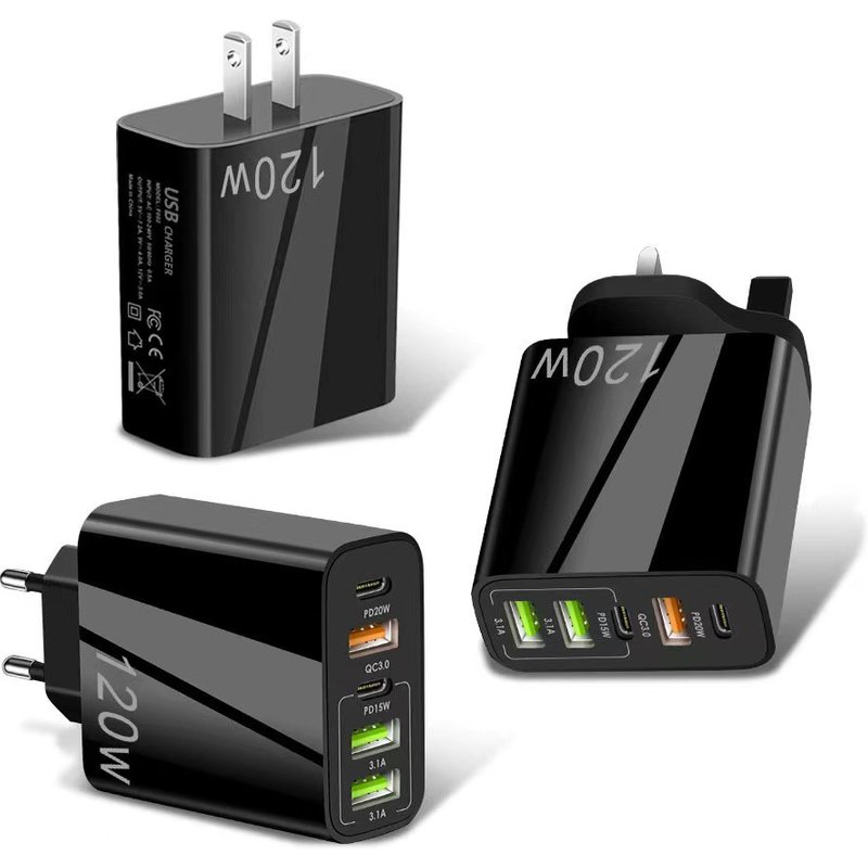 Home Furniture Dual Type C Multi Port Mobile Phone Charger Qc3.0+Pd Multi Port