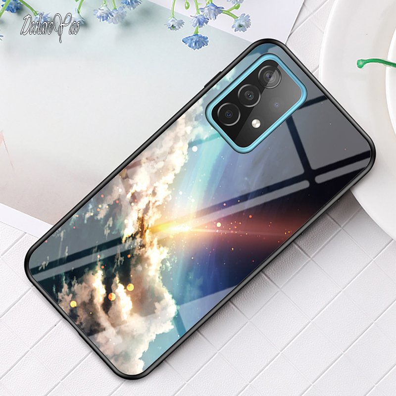 A73 A53 Cover DECLAREYAO Hard Glass Coque For Samsung Galaxy A33 A03S A03 Core A03 Case Silicone Frame Slim Tempered Gla