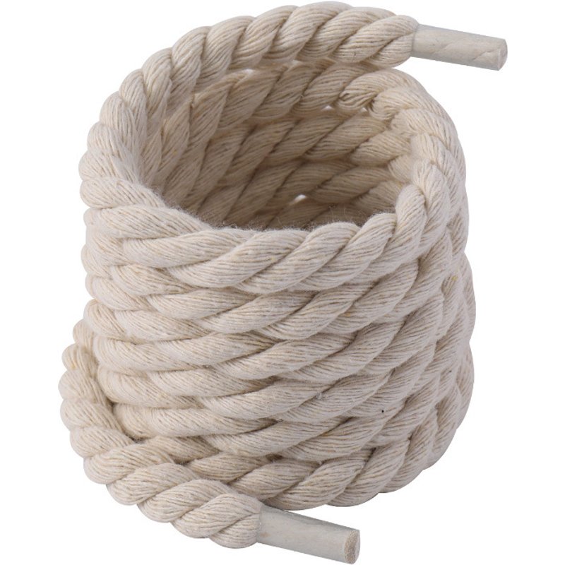 Shoe Accessories rope shoelaces thick round men and women's black warrior black beige 7mm shoelace rope