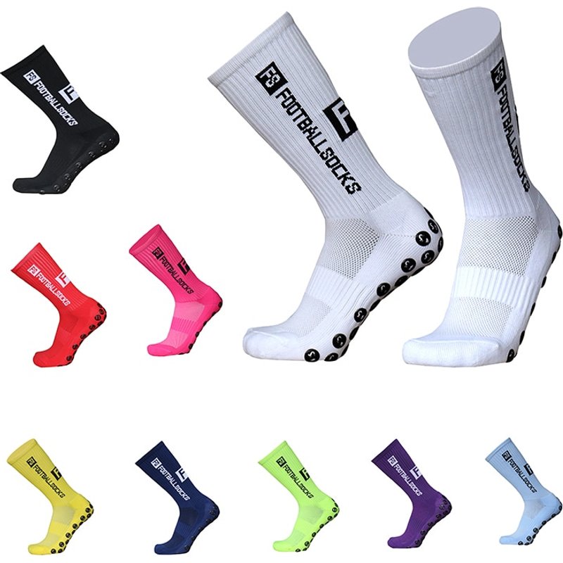 New Style FS Football Round Silicone Suction Cup Grip Anti Slip Soccer Sports Men Women Baseball Rugby Socks