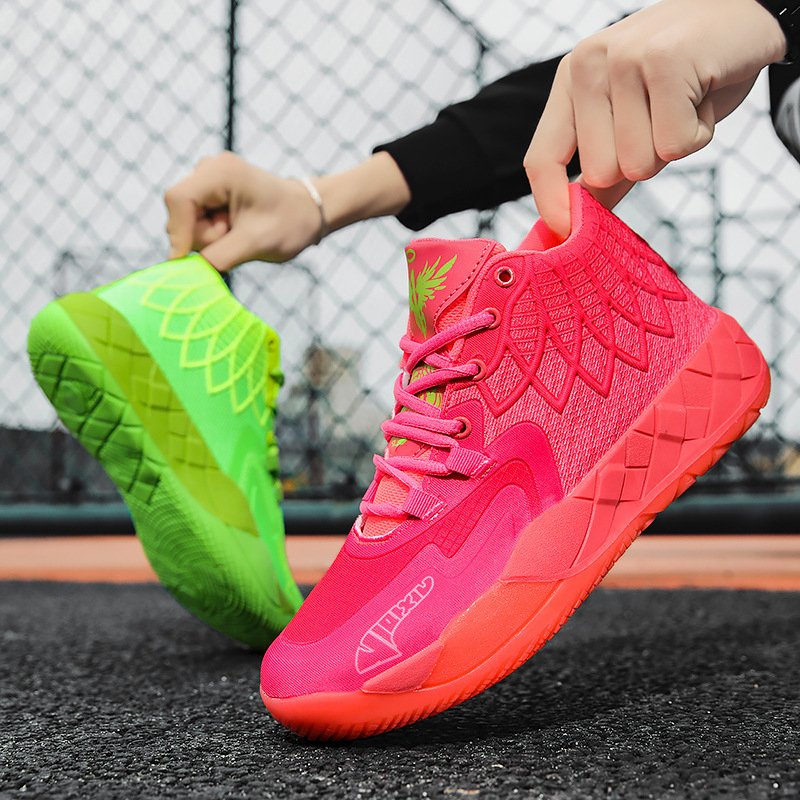 Veatile Brand Basketball Fashion Trend Cool Sports Shoes High-top Durable Combat Boots Shock-absorbing Two-tone