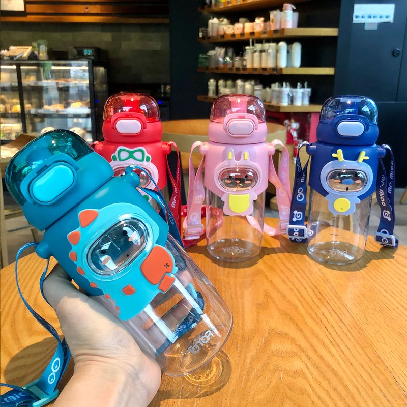 Tong Meng Dudu Direct Drinking Space Cup Plastic Water Cup Large Capacity Male Portable Water Bottle Straw Children's Kettle TRITAN