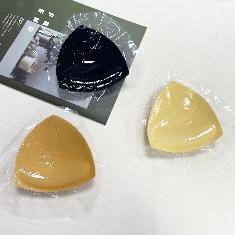 Summer new outdoor chest pad double-sided brushing sponge chest pad thin upper and lower thick swimsuit insert thickened