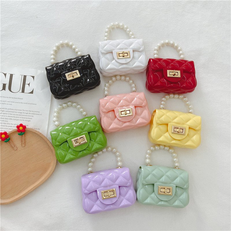 2024 New Hot Selling Jelly Bag Handheld Mini Bag Children's Small Bag Net Red Girl Cute Little Shoulder Bag