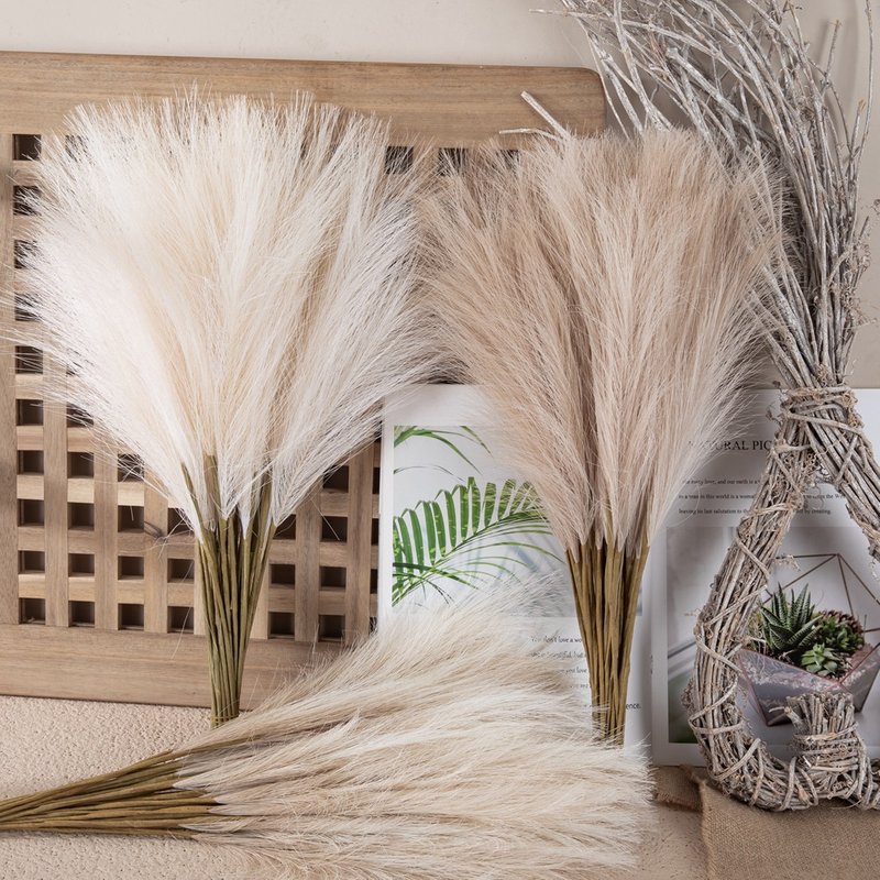 Artificial flower Muyu reed Pampas INS style manufacturer home decoration cross-border wedding wholesale artificial flower MW85002