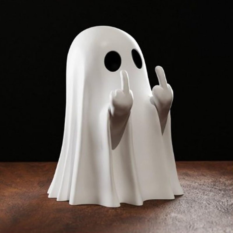 Middle finger Cute Ghost Halloween middle finger love ghost ornaments