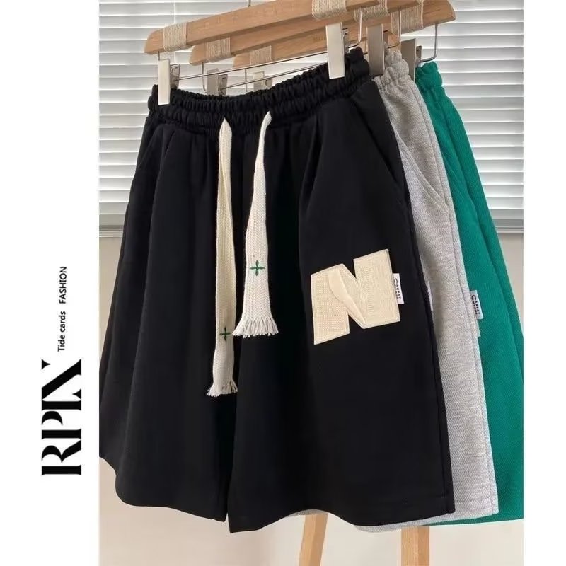 Men's Clothing Casual Shorts Men's Summer Trendy Pants Loose Mid Length Pants Basketball Sports Five Point