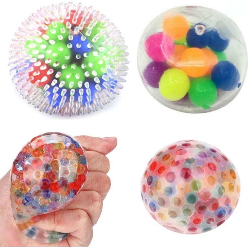 Soft rubber release ball, DNA color bead, pinching, and pressure reducing toy