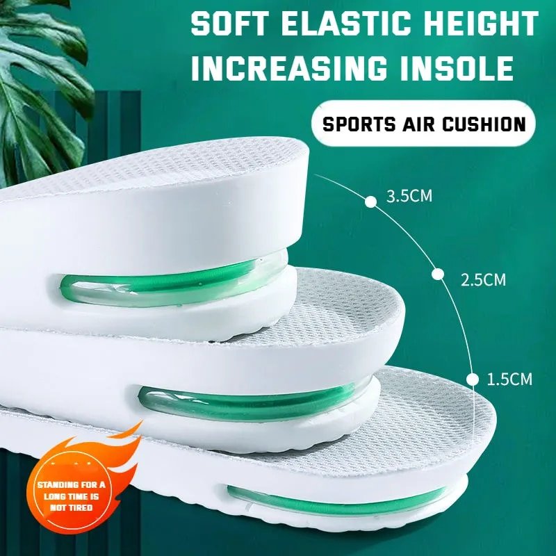 1Pair Orthopedic Height Increase Insole for Feet Sports Air Insoles Comfort Plantar Fasciitis Shoes Inserts Shock