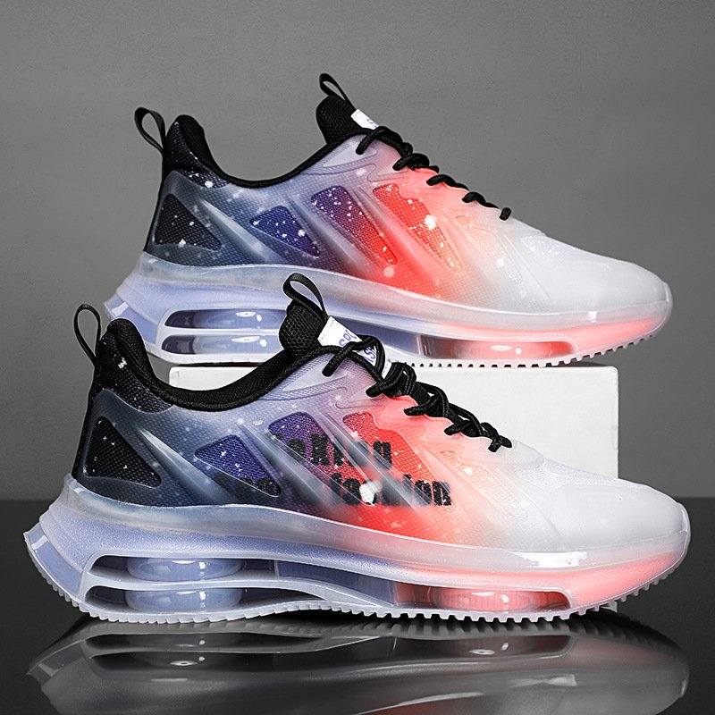 New cushioned double air cushioned casual sports shoes running junior high school booster daddy hipster shoes