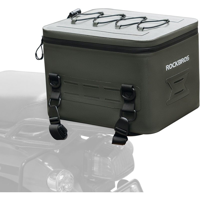 ROCKBROS Motorcycle Bag 13L Fully Waterproof 600D Tail Bag Rear Luggage Bag