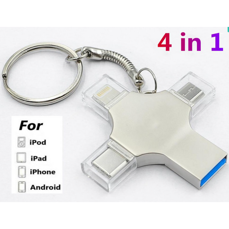 Mobile Phone 4-in-1 Compatible With Android OTG Cross-Border E-commerce USB Flash Drive 1TB 2TB