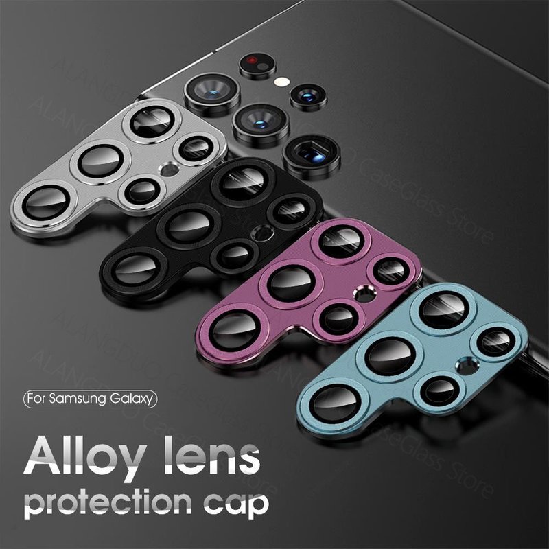 For Samsung Galaxy S22 Ultra Full Cover Camera Lens Protector Tempered Glass For Samsung S22 Plus Metal Camera Lens Film