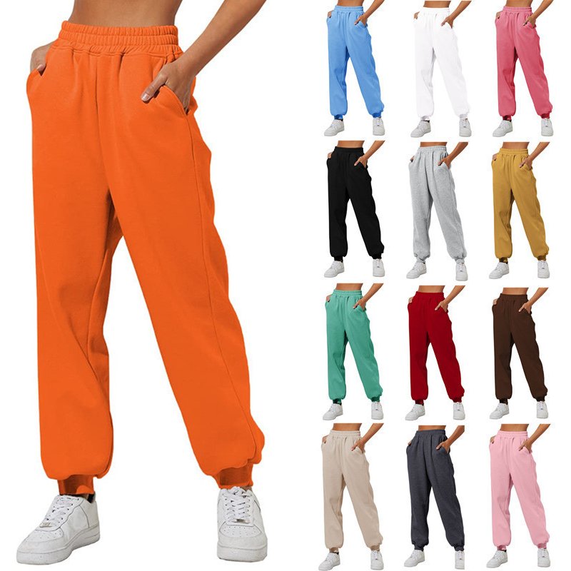 Women's Fashion Loose Sweatpants Comfortable High-waisted Jogging Pants