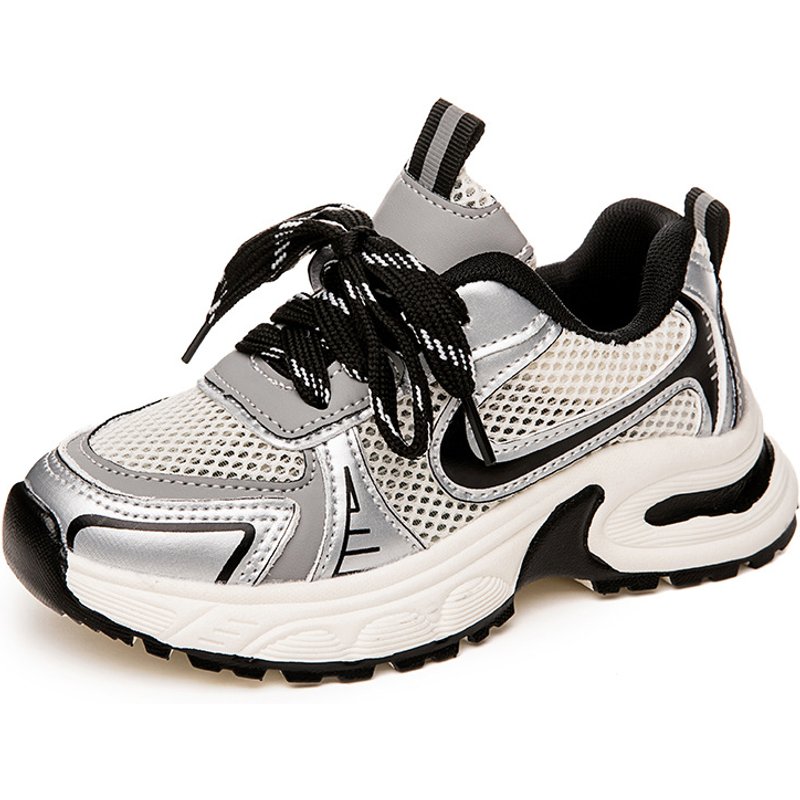 Kids Shoes Children's Sports Shoes Mesh Breathable Soft Sole Running Shoes Boys Basketball Shoes Girls Mesh Shoes Middle And Large Children's Shoes