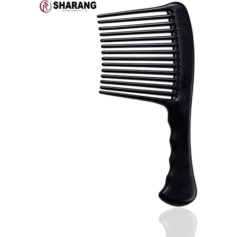 Sand flesh black plastic for hair salon exclusive styling care, large knife comb 50058
