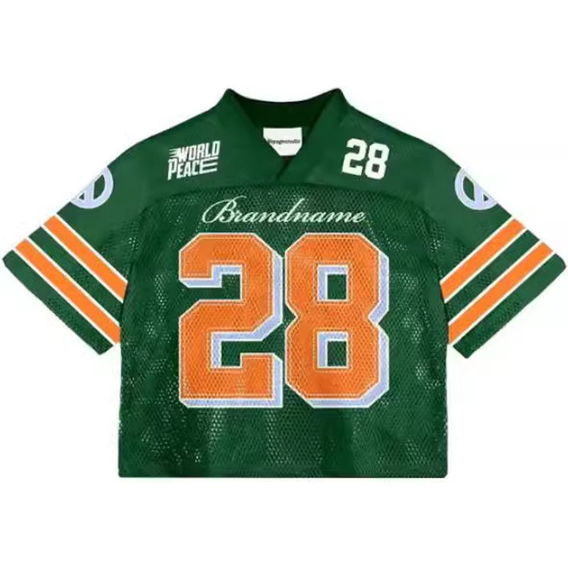 Men's Clothing Sportswear V Neck Digital Jersey Loose Casual Sports Short Sleeved T Shirt