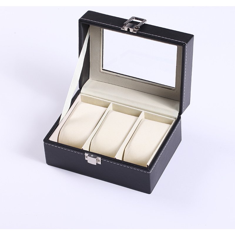 Fashion PU Leather Watch Case,Travel Watch Box,Gift For Men For Watch Display,Compact And Convenient Watch Storage,Ldeal For Travel And Home Storage
