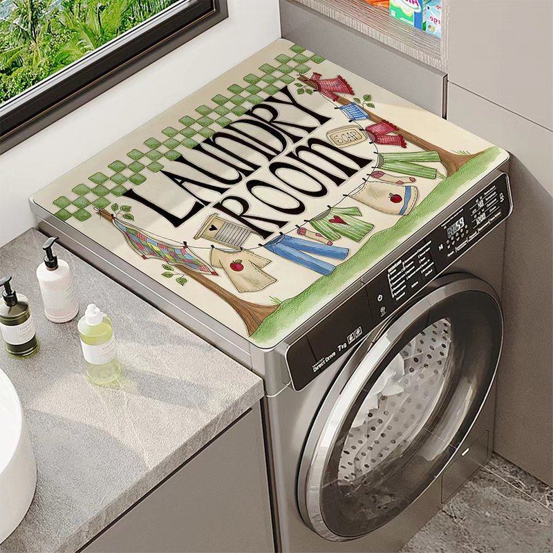 Home & Garden household washing machine dust proof and dirt resistant mat long strip non slip water absorbing floor mat toilet door foot mat