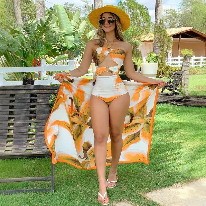 Women's Clothing Floral Print Splicing Slim Dress