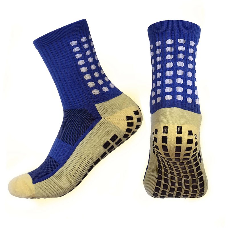 Football Socks Mid Calf Soccer Socks, Anti Slip, Adhesive Coated, Professional Thickened Terry Cloth Bottom Socks.