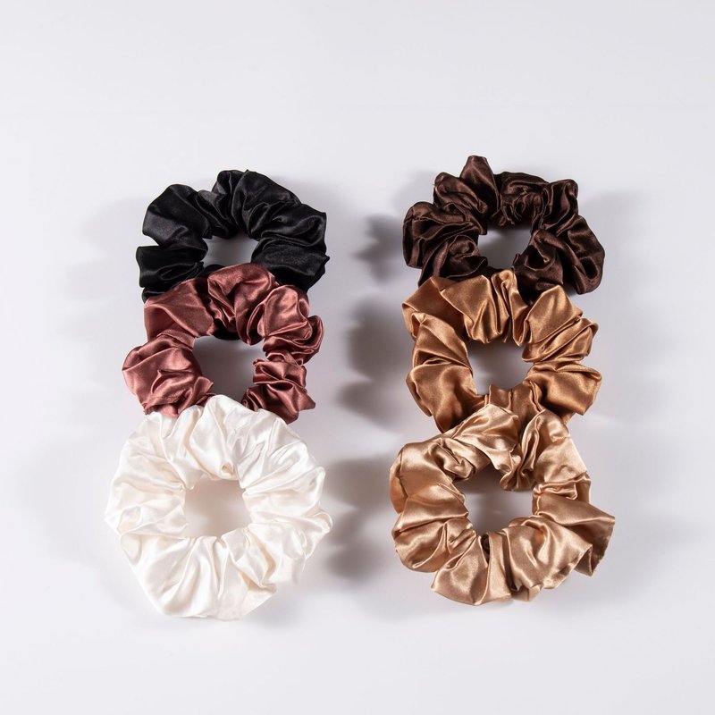 Hot Selling Satin Solid Colored Large Intestine Simple and Versatile Women's Headrope High Elastic Hair Loop Headwear