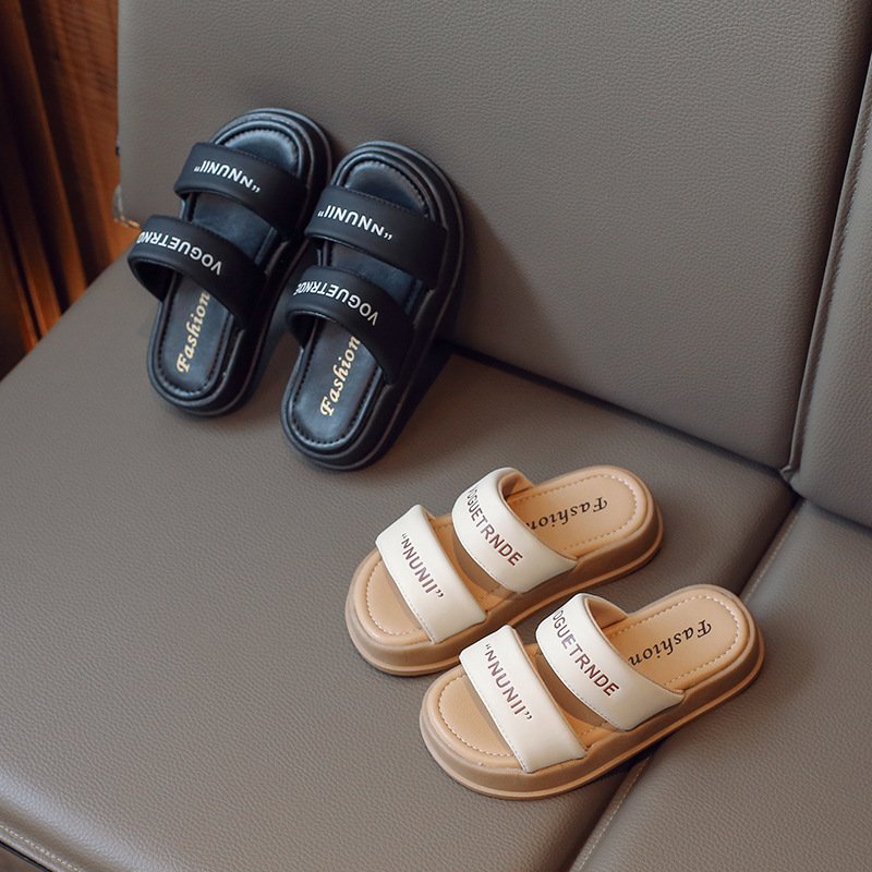 Mother & Kids New Children's Slippers Tiger Monitor Boys And Girls Sandals Student Flip Flops