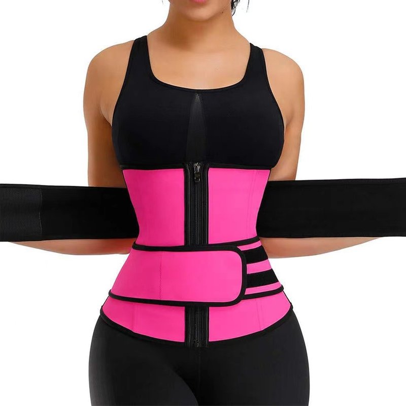 Women's Zipper Belly Belt Neoprene Body Shaper New Sweat Belt Body Shaping Sports Belt