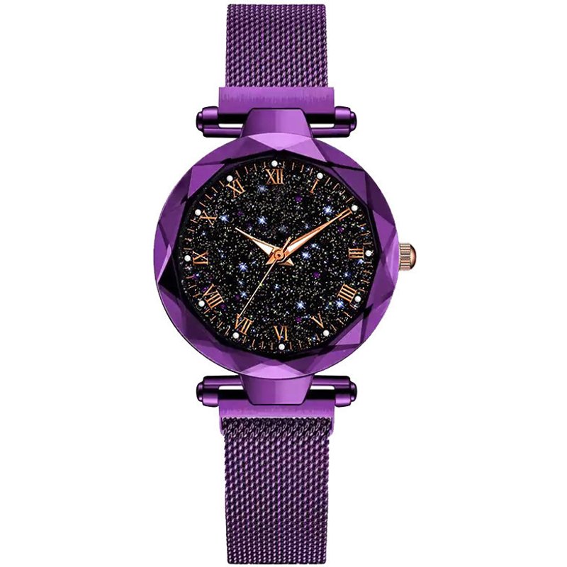 Fashion Star Magnet with Quartz watch Women's Luminous Gypsophila Rome Graded Bracelet watch lady