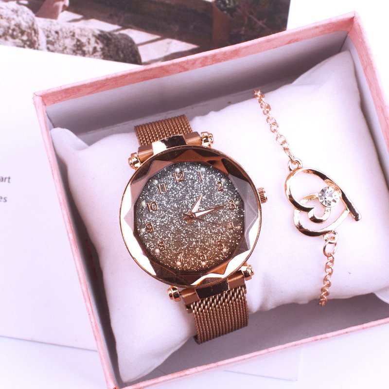 Ladies Wristwatch drainage two-piece women's watch set Watch Bracelet