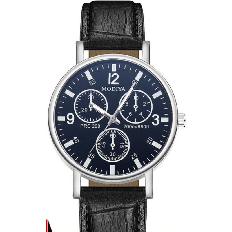 Straight Belt Quartz Men's Three Eye Gift Watch