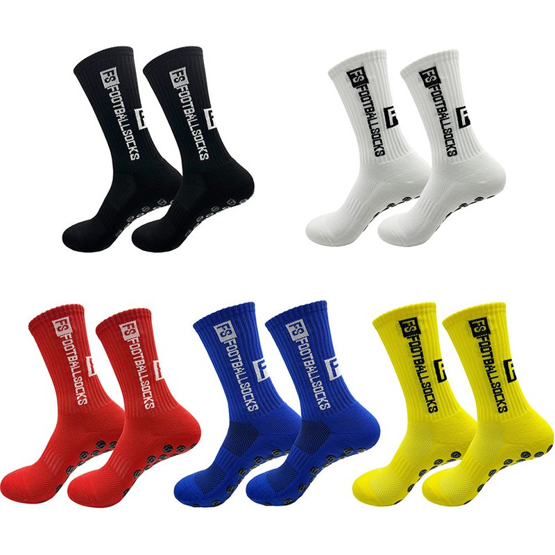 New football socks sports socks men's and women's mid-tube socks towel bottom silicone non-slip breathable basketball socks