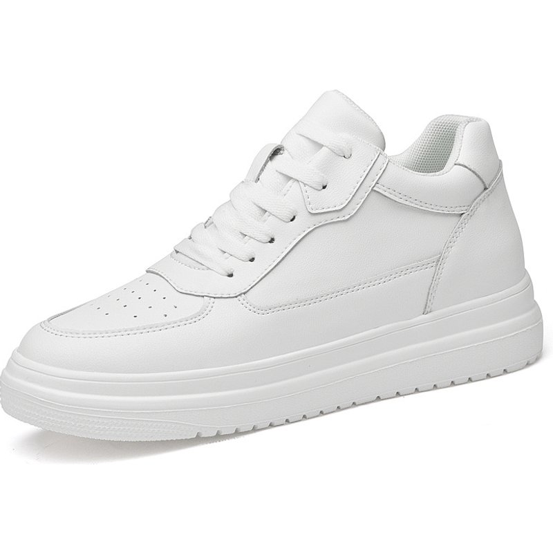 New Invisible Inner Men's 10cm Thick Sole Breathable Height Increasing 8 Sports 6 White Casual Board Shoes Men