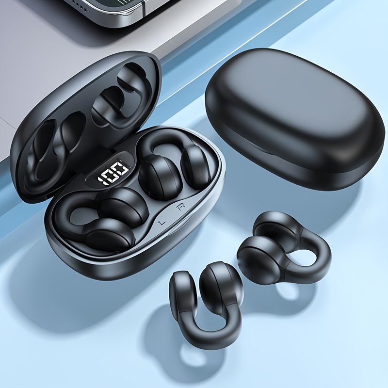 New Wireless Headset Touch Earphones Clip-Ear Headphones Xiaomi Earphone For IPhone Earbud
