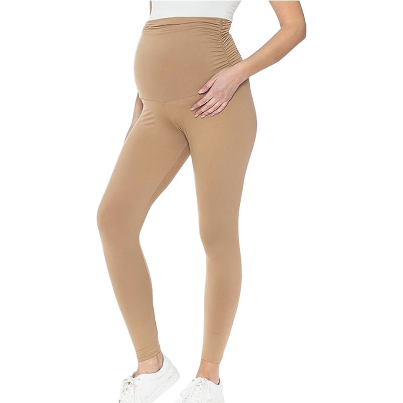 Family matching new maternity pants yoga pants women's sports pants elastic elastic belly support pants maternity pants 8 colors