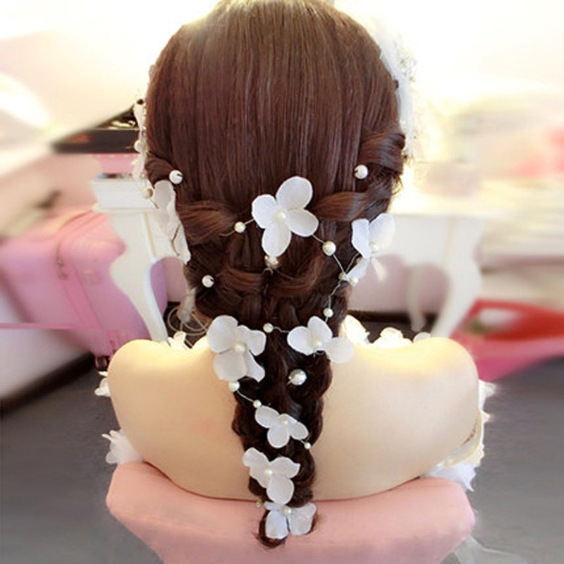 Unisex Flower pieces Full of stars bridal Headpiece Flower hair flower bridal wedding accessories