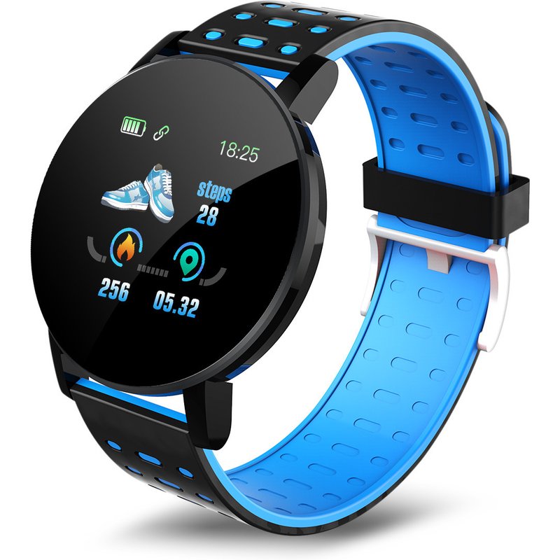 ID119PLUS Smart Wristband High-definition Round Screen Touch Sensitive Heart Rate, Blood Pressure, Blood Oxygen Information Reminder Watch