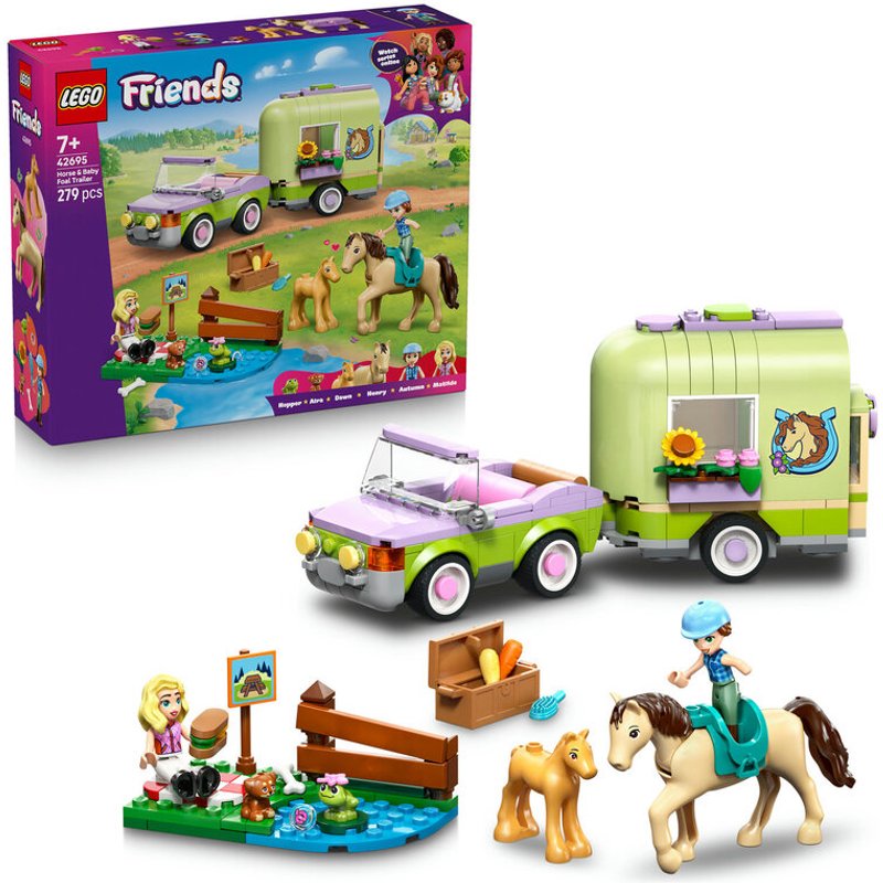 LEGO Friends 42695 Horse & Baby Foal Trailer