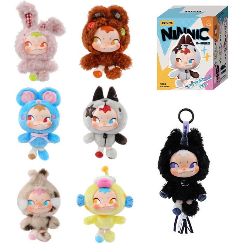 52TOYS NINNIC We Are Different Series Plush Pendant Blind Box Trendy Collectible Doll Desktop Ornament Birthday Gift One Random Figure Per Order