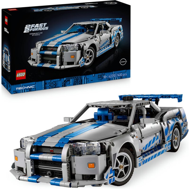 LEGO Technic 42210 2 Fast 2 Furious Nissan Skyline GT-R (R34) Car
