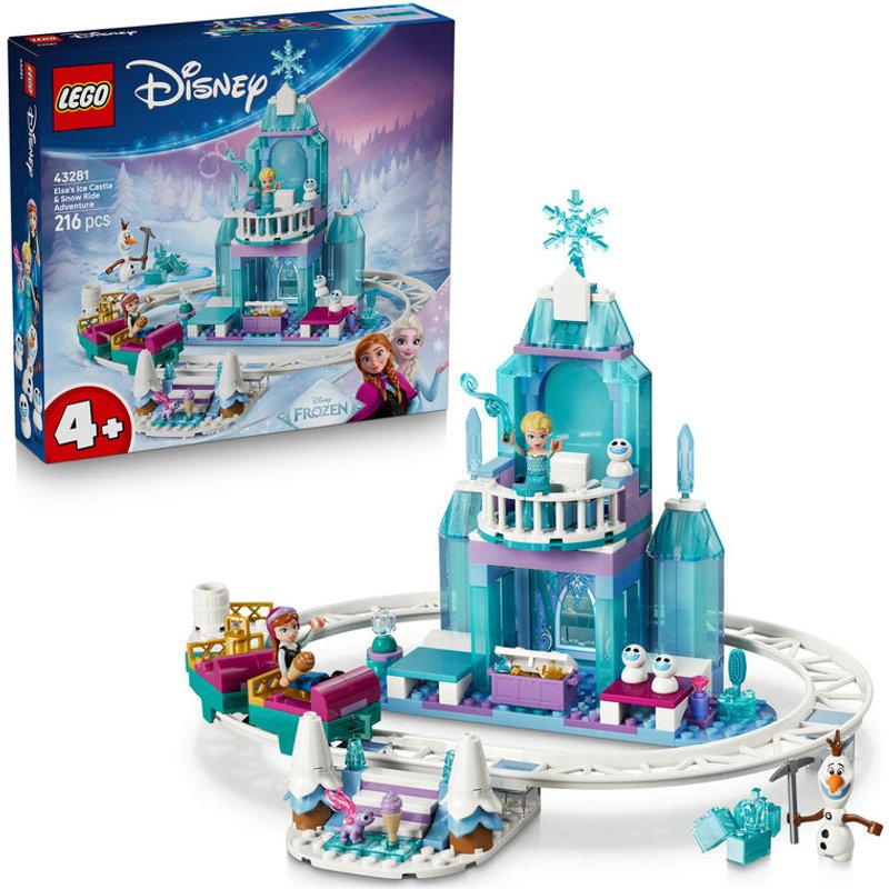 LEGO Disney Princess 43281 Elsa's Ice Castle & Snow Ride Adventure