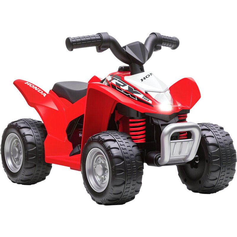 370-224V70RD AIYAPLAY Electric Car for Kids, Honda Licensed Kids Electric Quad Bike, 6V Ride on Car ATV Toy with LED Light, Horn, for 1.5-3 Years, Red