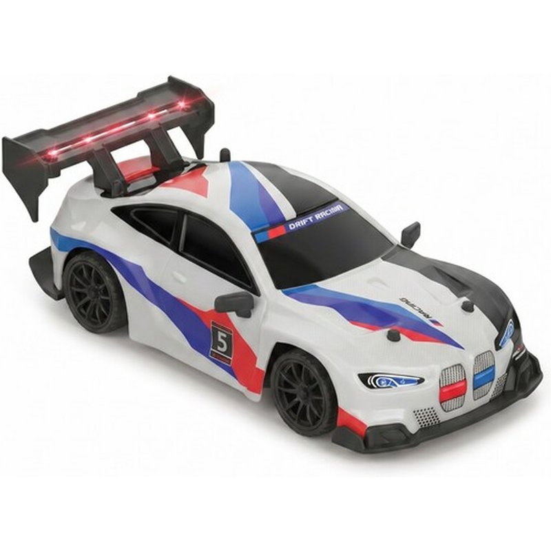1:24 4WD BMW RC Drift Car, 2.4G Proportional Control, Dual Swap Tires, Full LED Lights, 50M Range Indoor Hobby Toy for Ages 8+, One Piece in White