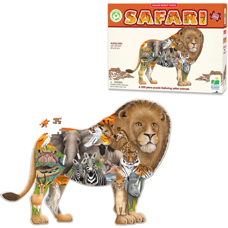 Wildlife World Safari 200 Piece Puzzle